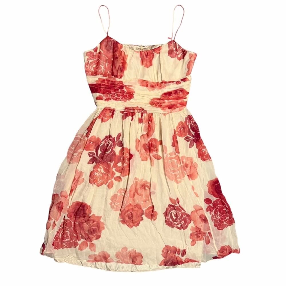 Y2K Nine West Silk Floral Camisole Dress Size 10 Fairycore Whimsygoth